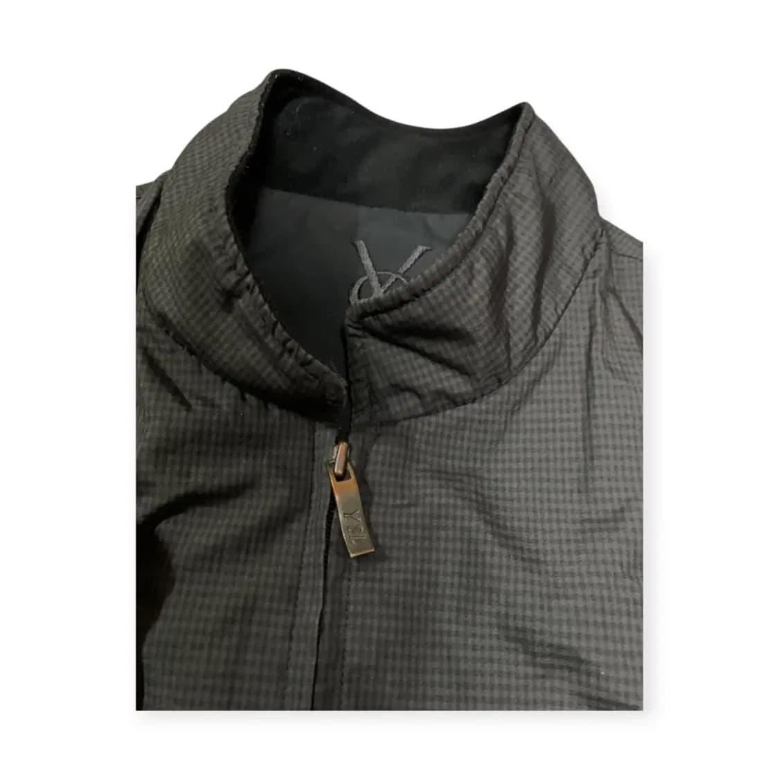 L)YSL 입생로랑 조끼패딩 경량조끼 체크패턴 베스트 자켓 상품이미지3