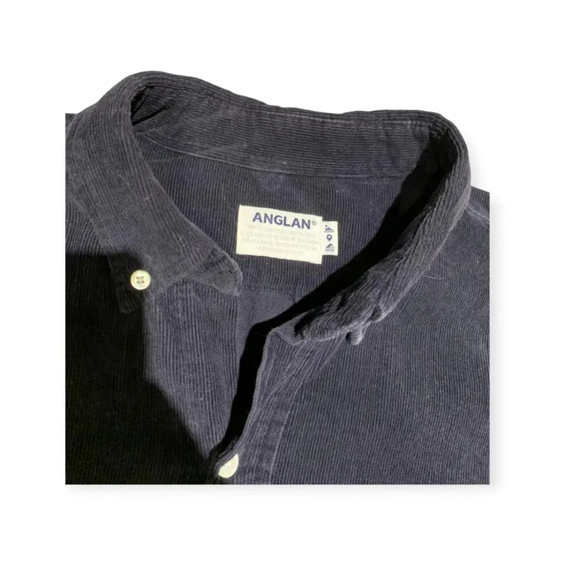 3XL)앵글런 네이비 코듀로이 남방 셔츠 오버핏셔츠 루즈핏남방 상품이미지3
