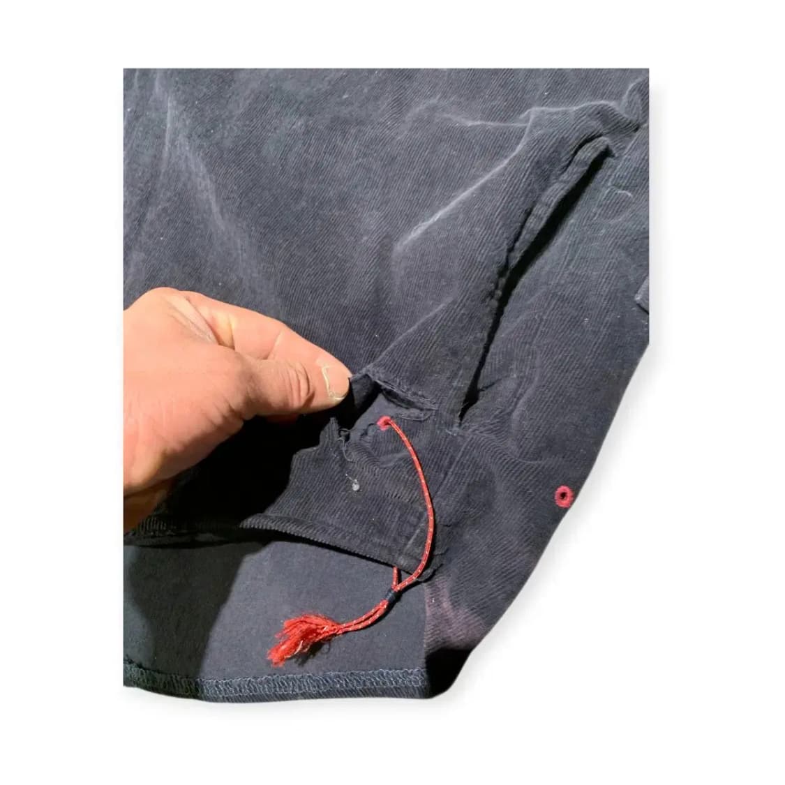 3XL)앵글런 네이비 코듀로이 남방 셔츠 오버핏셔츠 루즈핏남방 상품이미지4