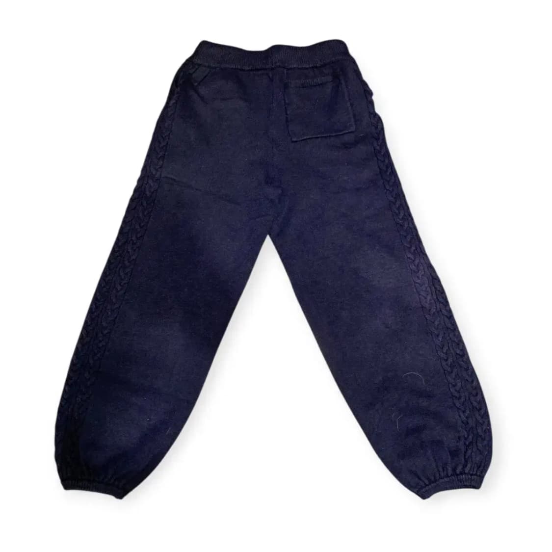 L)네이비 니트 후드 니트 밴딩 조거팬츠 츄리닝셋업 트레이닝복세트 상품이미지4