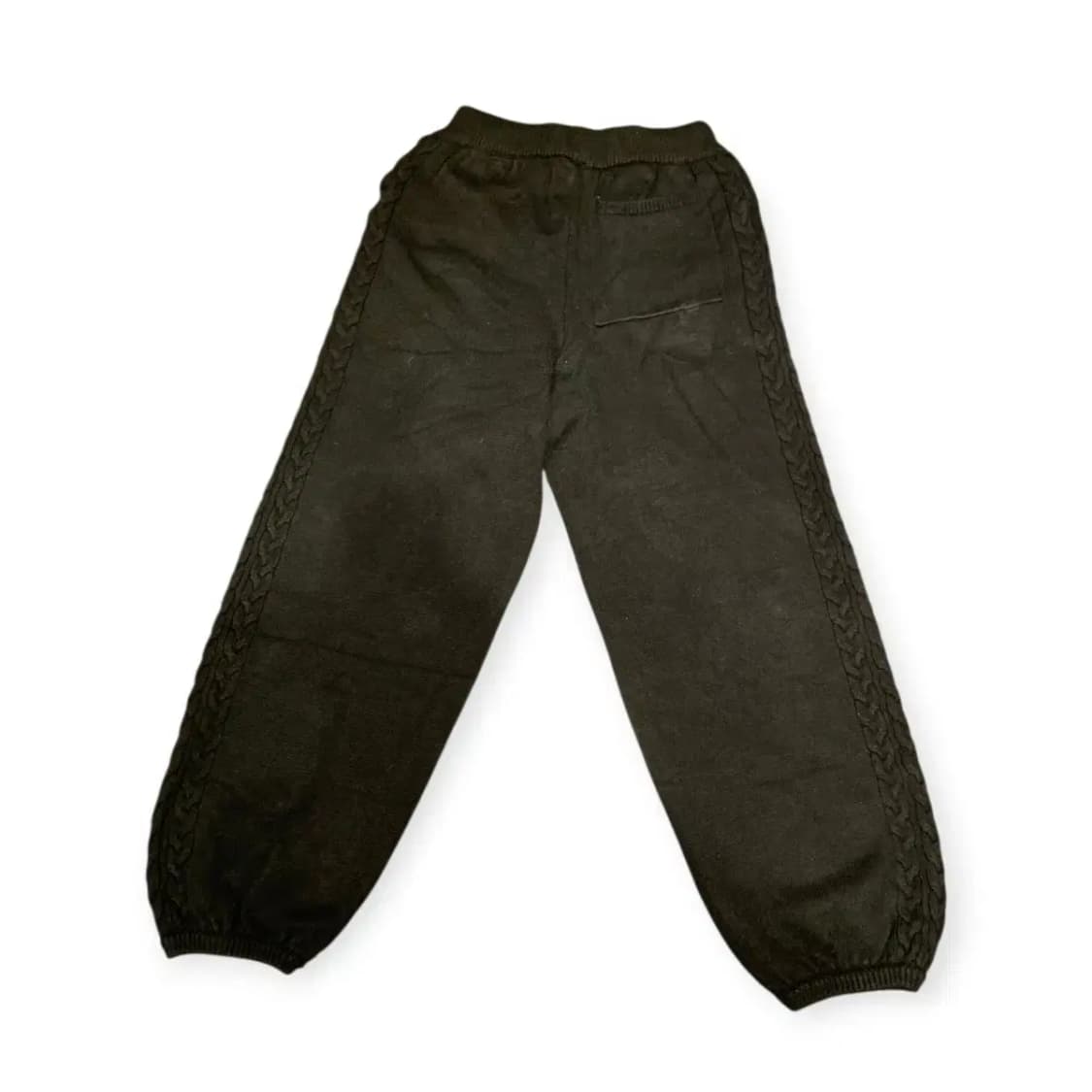 L)블랙 니트 후드 니트 밴딩 조거팬츠 츄리닝셋업 트레이닝복세트 상품이미지6