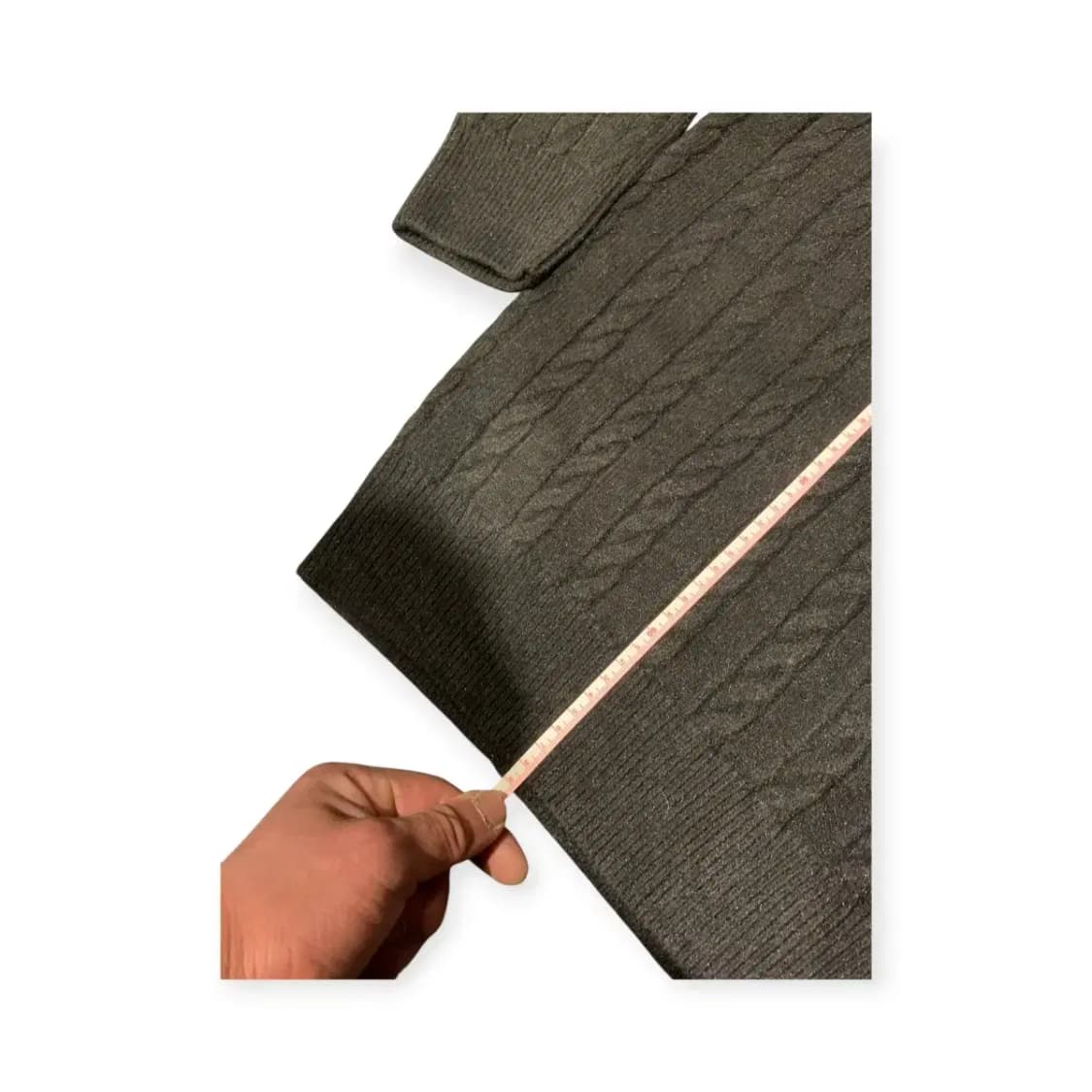 L)Mood 블랙 니트 긴팔 케이블 니트 맨투맨 스웨터 상품이미지5