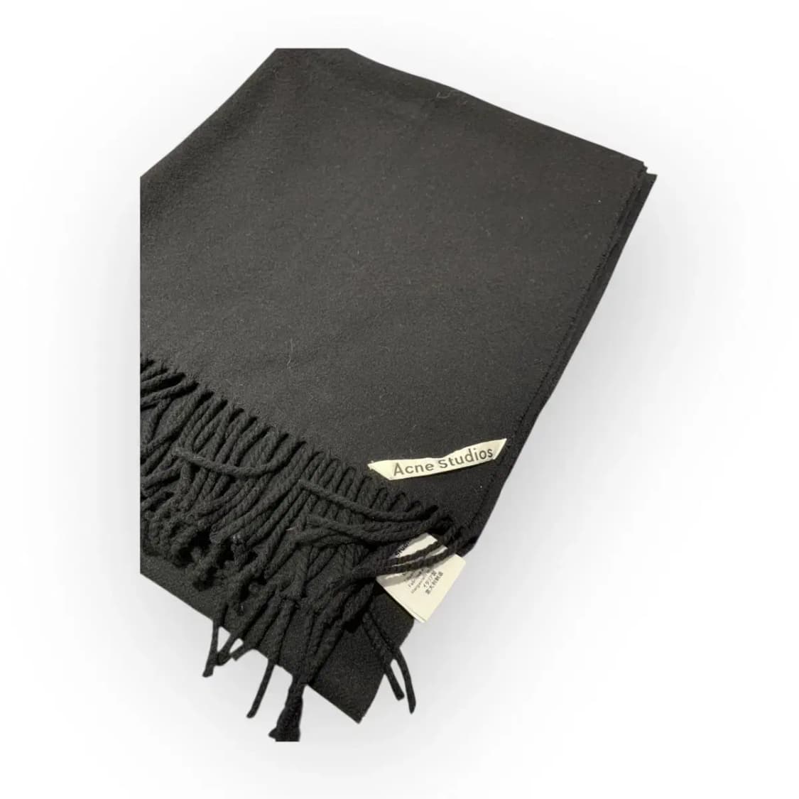 아크네 스튜디오 블랙 울 머플러 목도리 상품이미지2