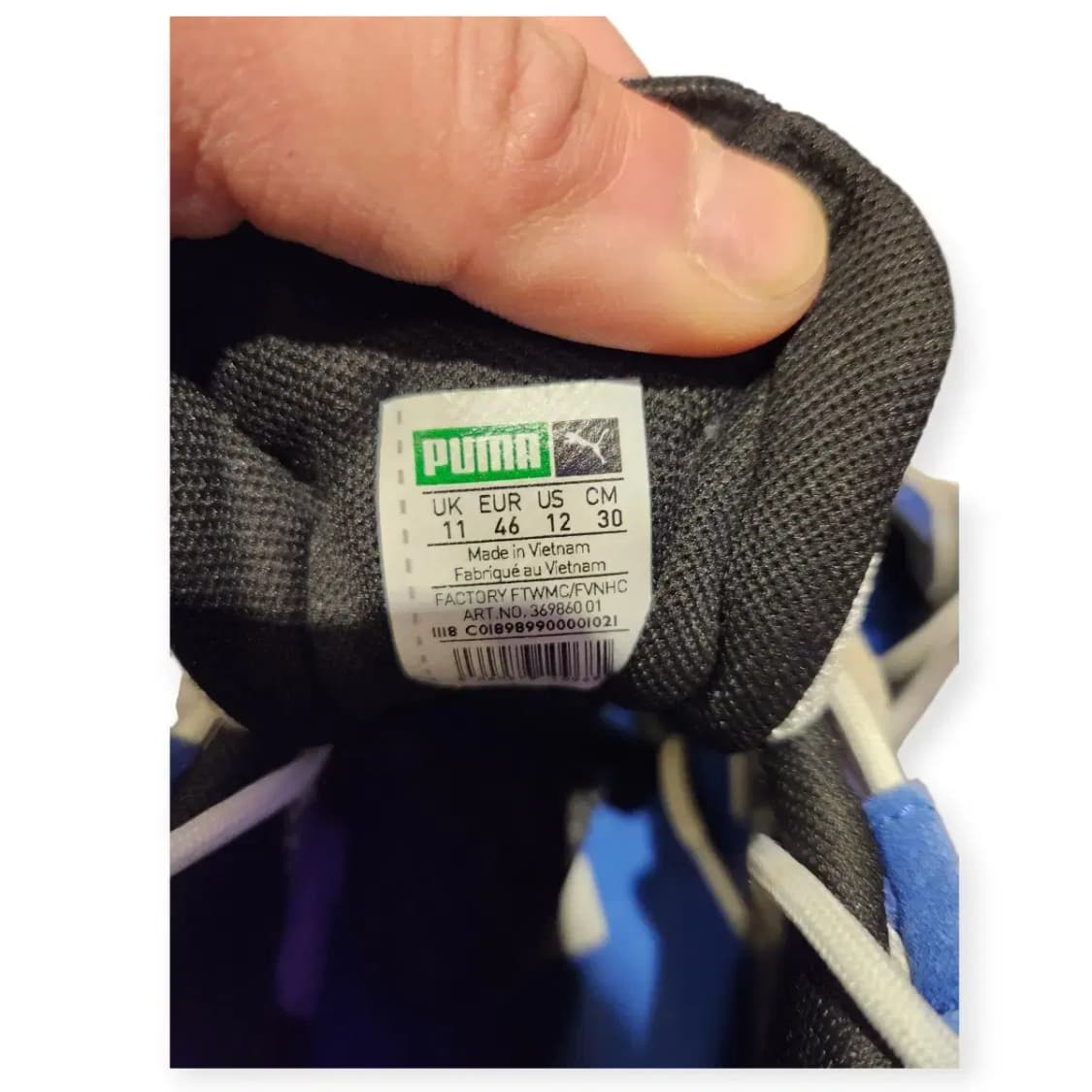 300)퓨마 아더에러 셀베놈 콜라보 화이트/블루 상품이미지8