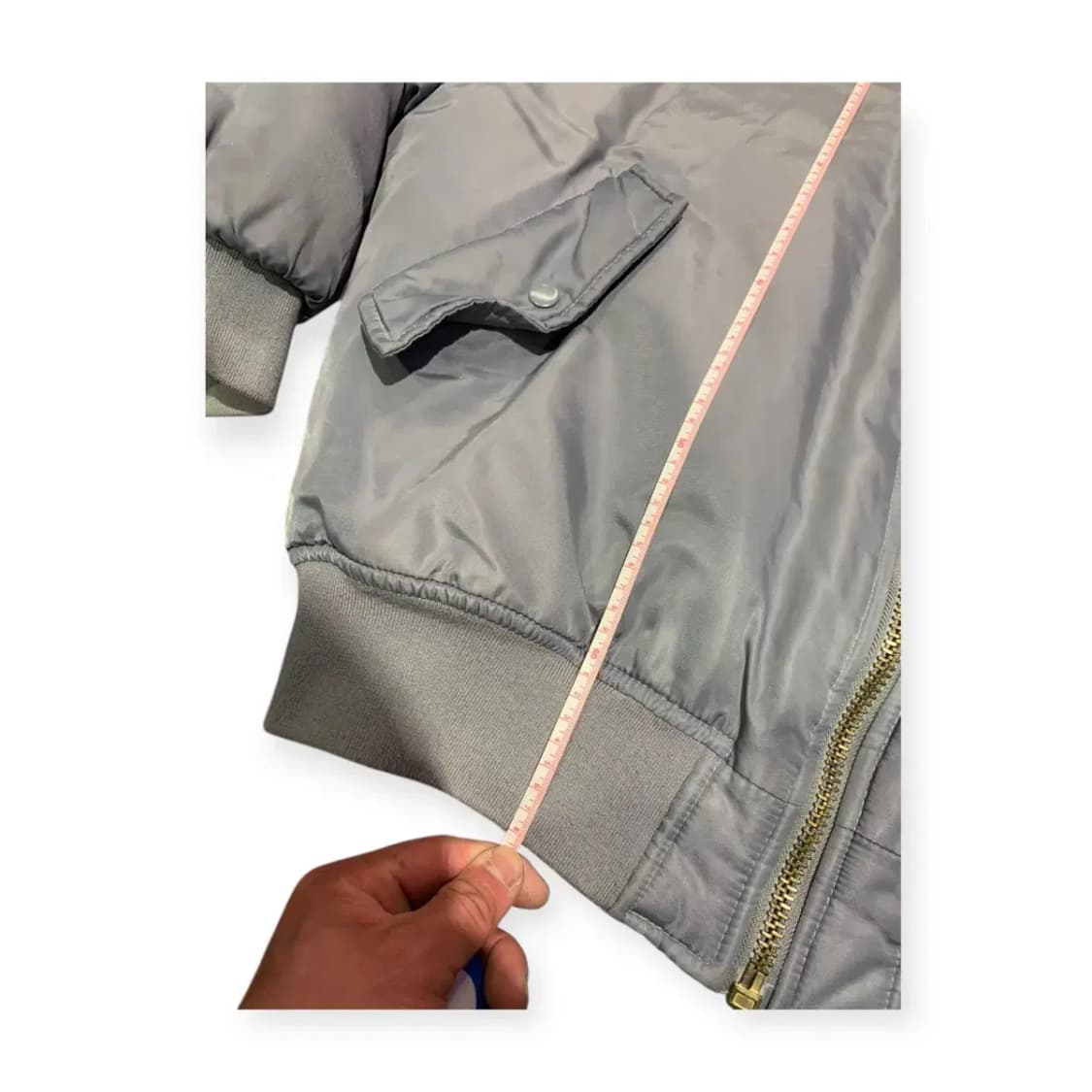 L)나이키 그레이 회색 MA-1 오버핏 항공 패딩점퍼 상품이미지4