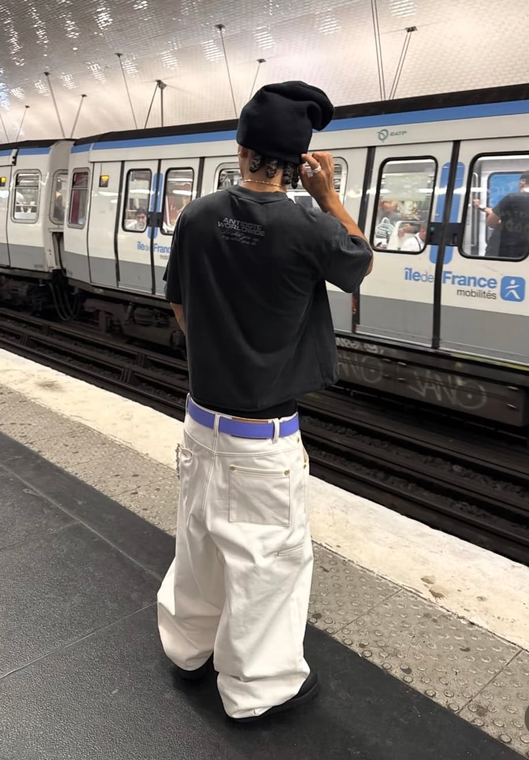 SWEATSCOLLECTIVE 배기 데님 화이트 M 상품이미지2