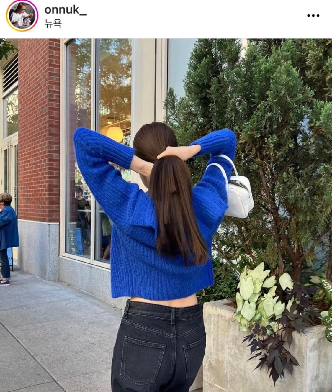 COS 오눅 스프레드 가디건 블루 M 새상품 상품이미지2