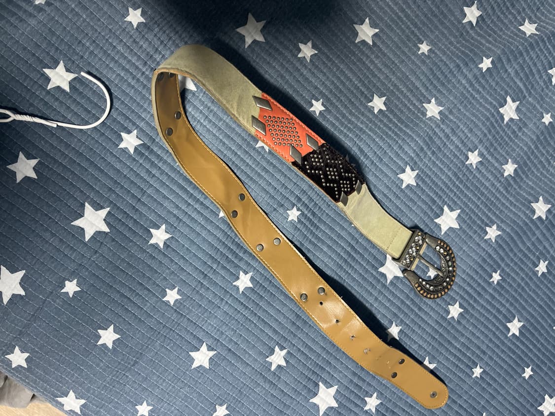 웨스턴 빈티지 큐빅 벨트 상품이미지1