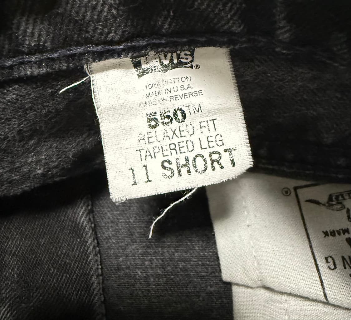 90s 리바이스 우먼 블랙 데님 550 28인치 상품이미지5