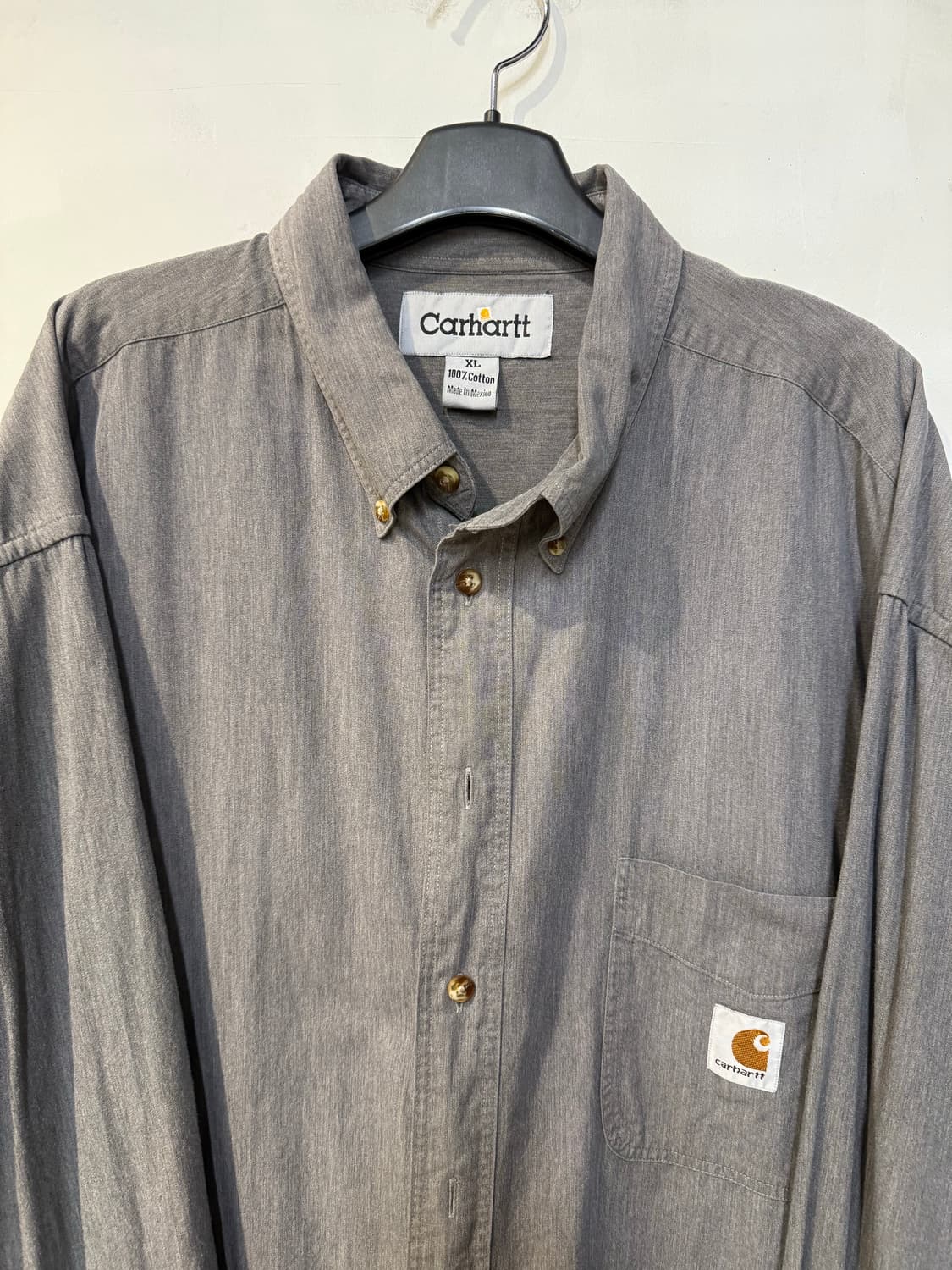 칼하트 그레이 긴팔셔츠 상품이미지2