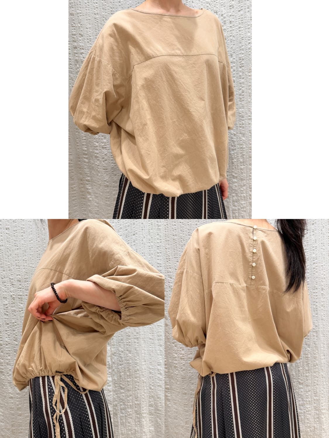 Sand balloon blouse 상품이미지6