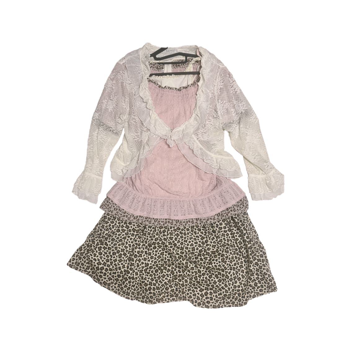 일빈/로걀로맨틱/히메갸루/하치나나/레이스볼레로+핑크원피스 셋업/코디세트 상품이미지1