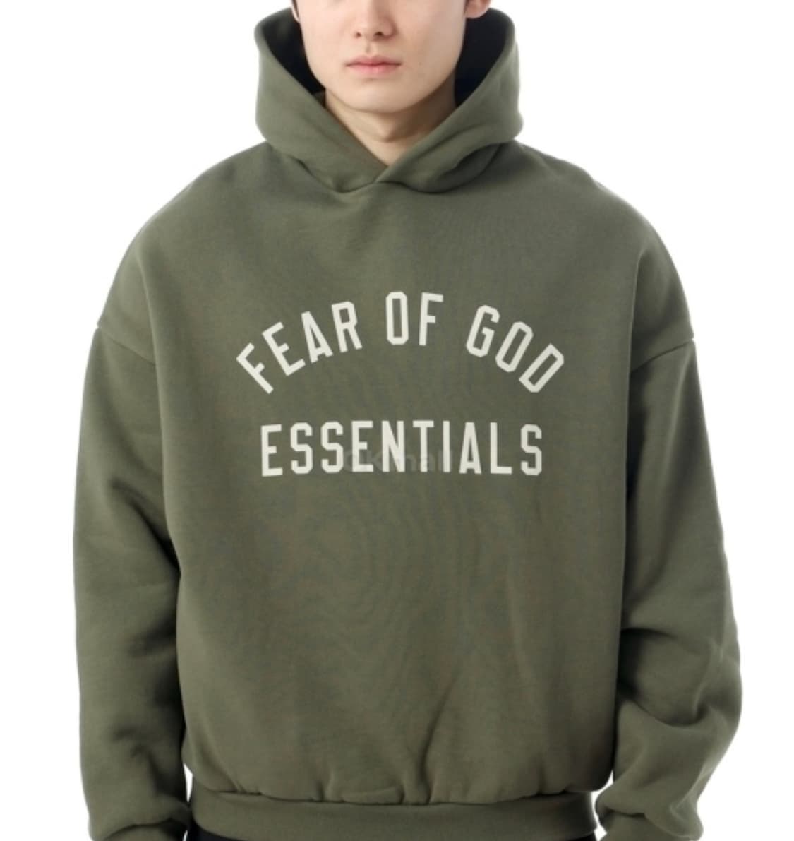 (새상품 L) 피어오브갓 에센셜 플리스 후드 밀리터리 상품이미지1