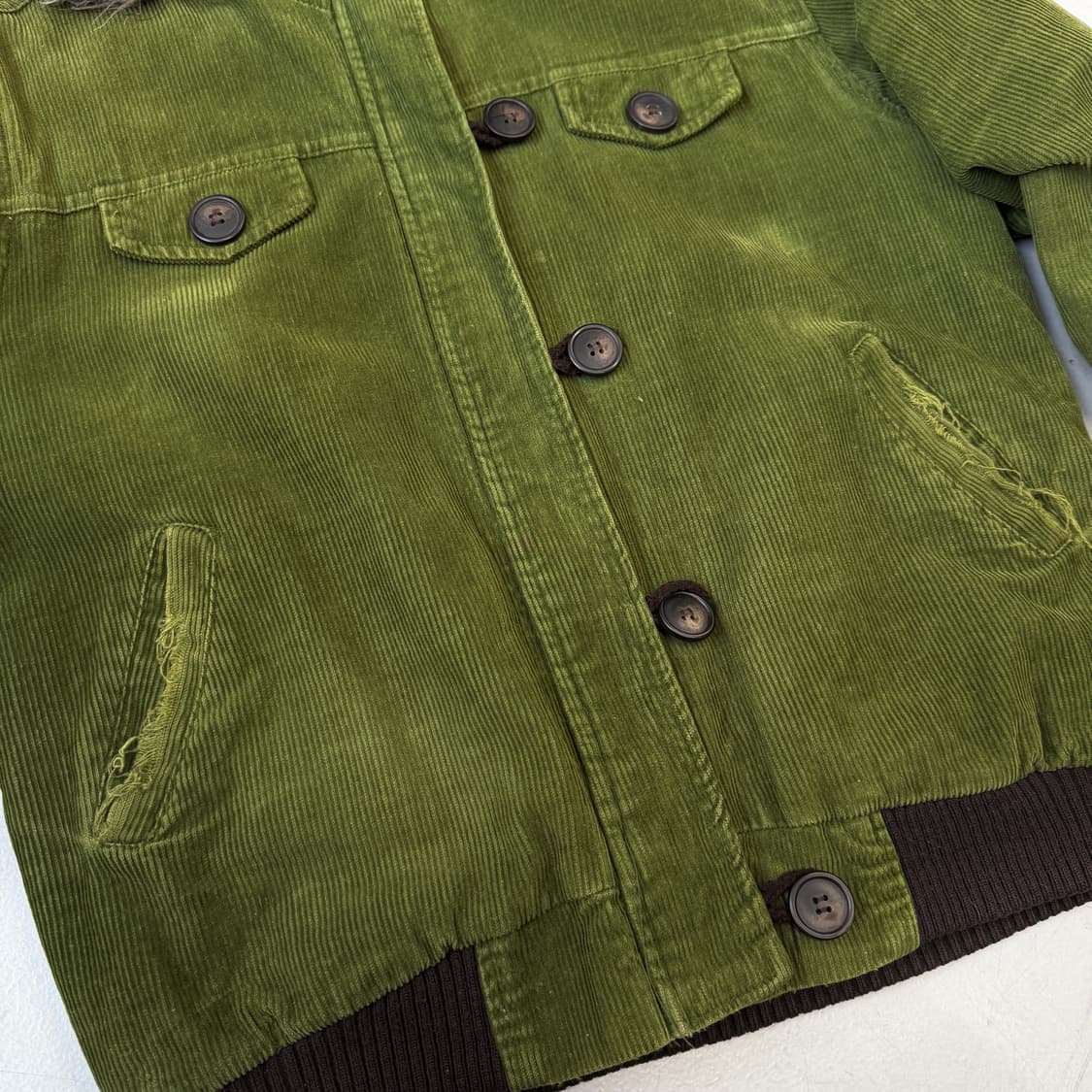 JPN 제팬 코듀로이 퍼 후드 자켓 상품이미지4