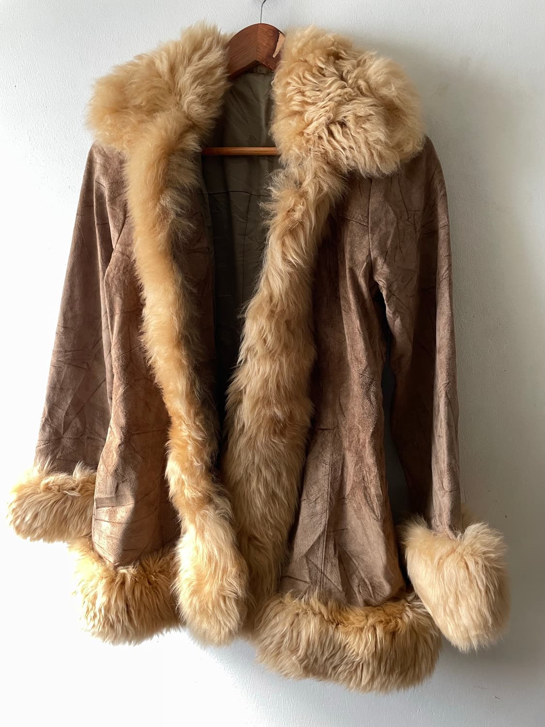 90's JPN Vintage Leather Fur Coat 상품이미지3