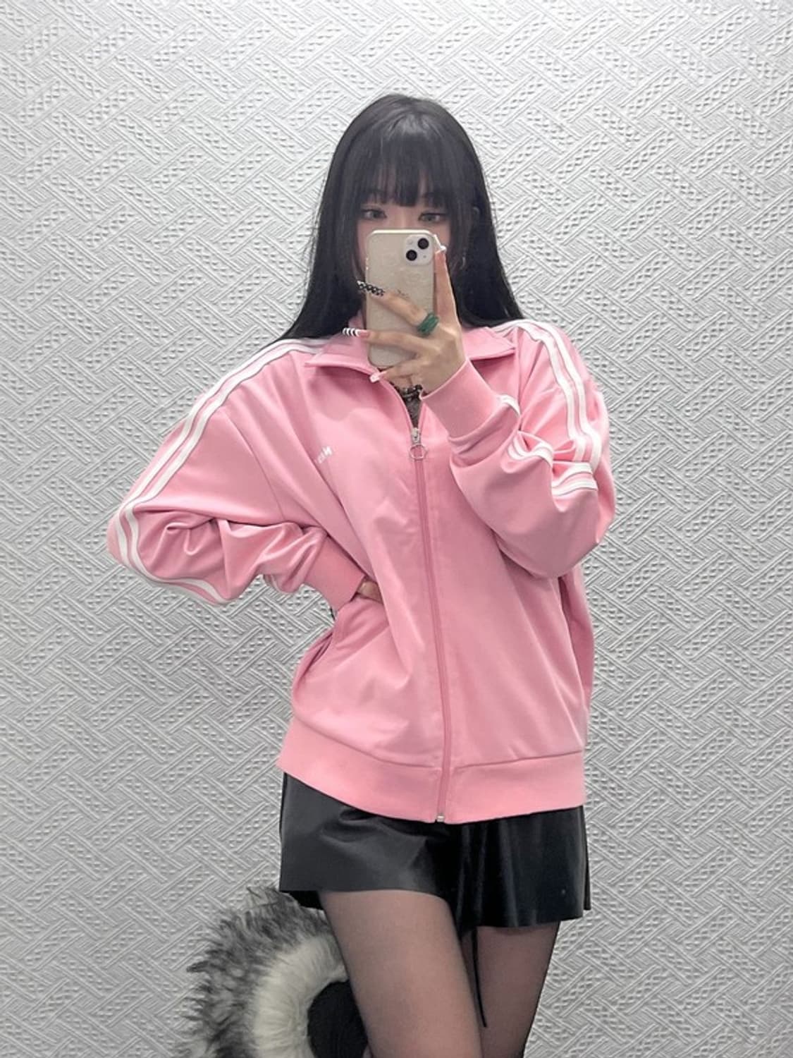 널디 여리 스프링 벚꽃 딸기우유 져지 집업 S C10094 상품이미지1