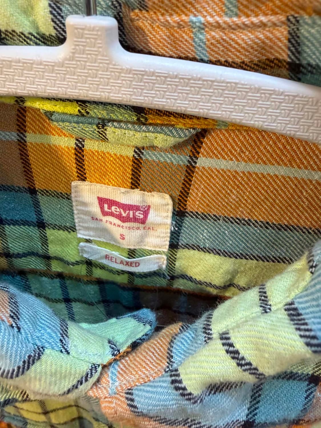 [S] Levis 리바이스 릴렉스드 체크 투포켓 셔츠 상품이미지3