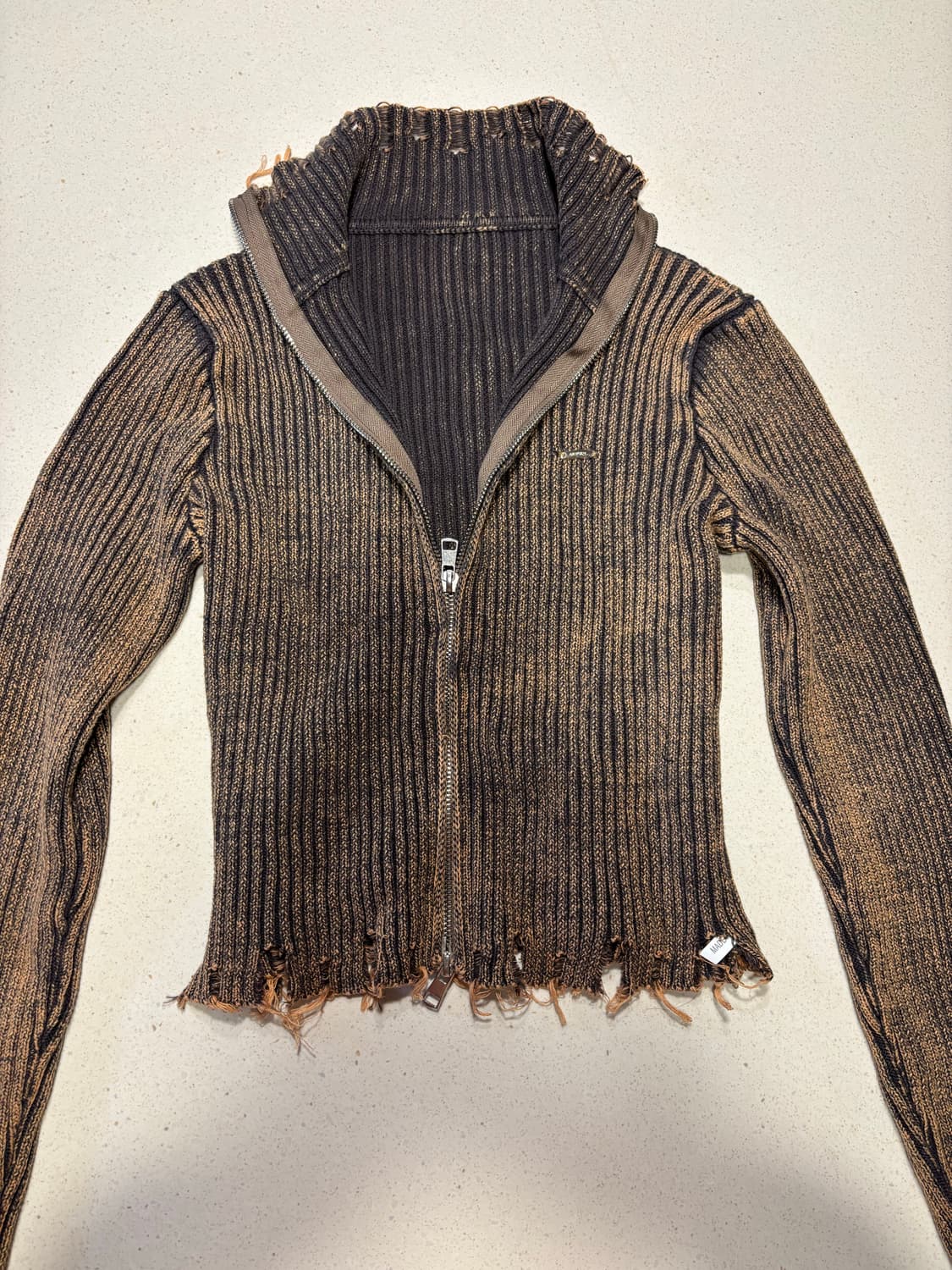 빈티지 골지 가디건 상품이미지2