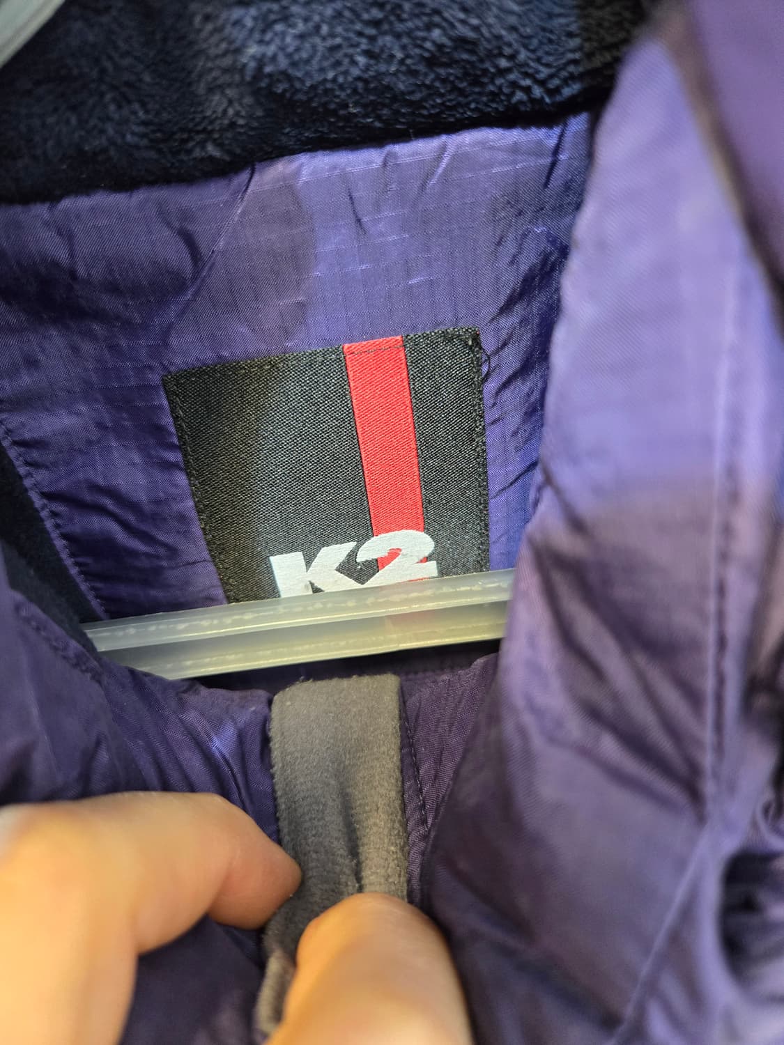 K2 여성 퍼플/블랙 윈드스토퍼 구스다운 패딩 상품이미지4