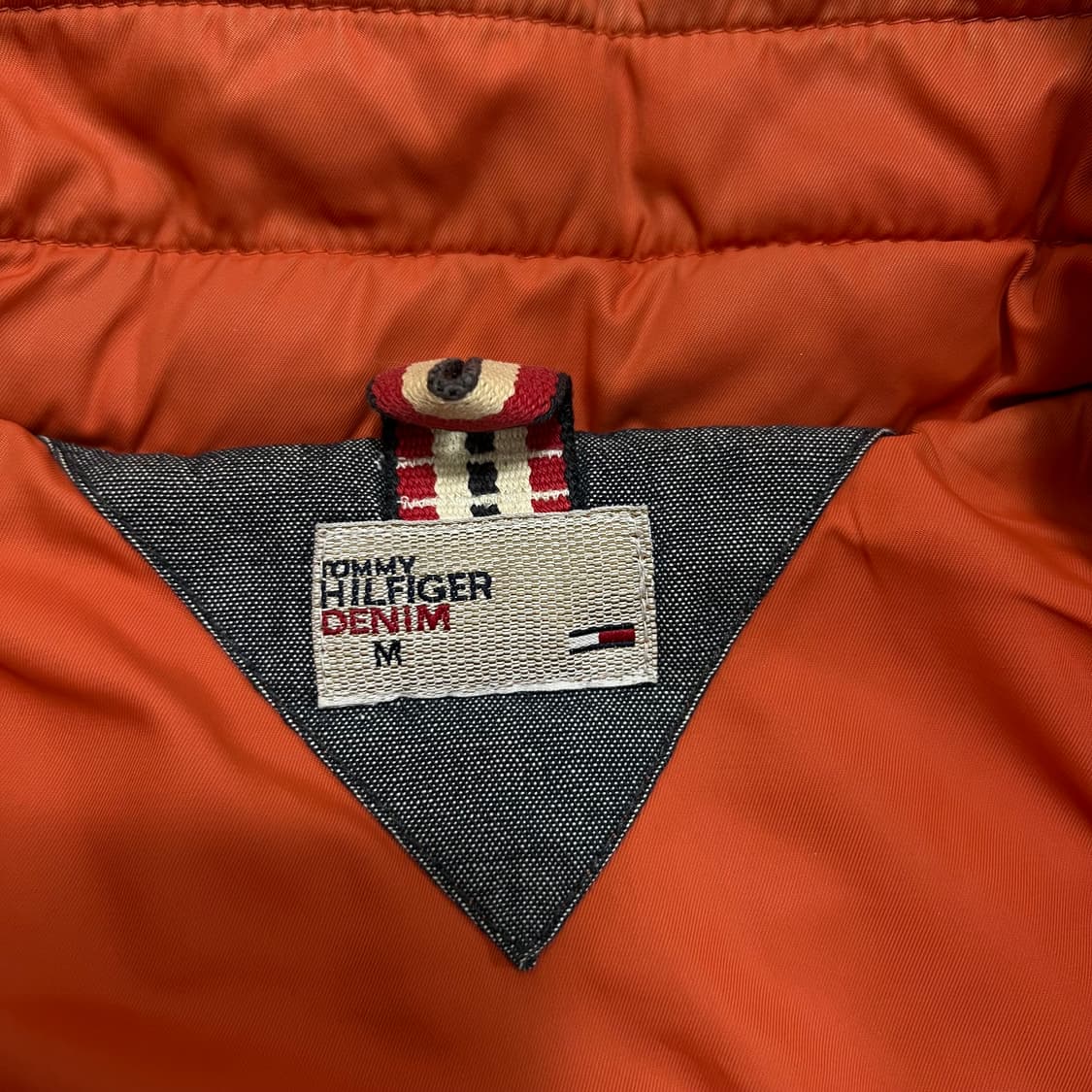 타미힐피거 데님 자수 빅로고 후드 점퍼 [오렌지] M/95 상품이미지9