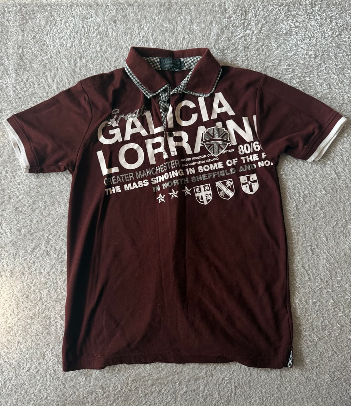 빈티지 와인 카라반팔티셔츠 상품이미지1