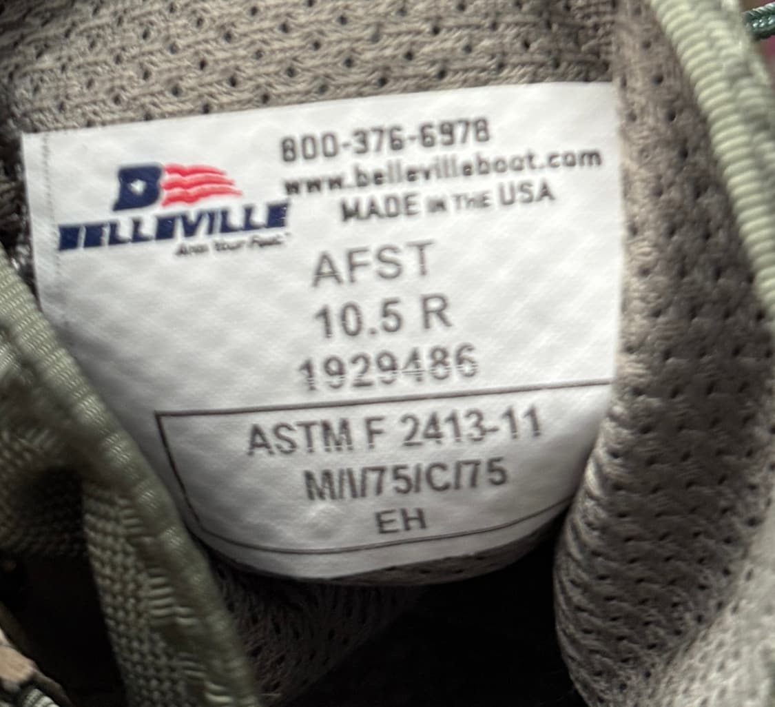 Belleville AFST 사막화 스틸토 부츠 SAGE 10.5R 상품이미지2