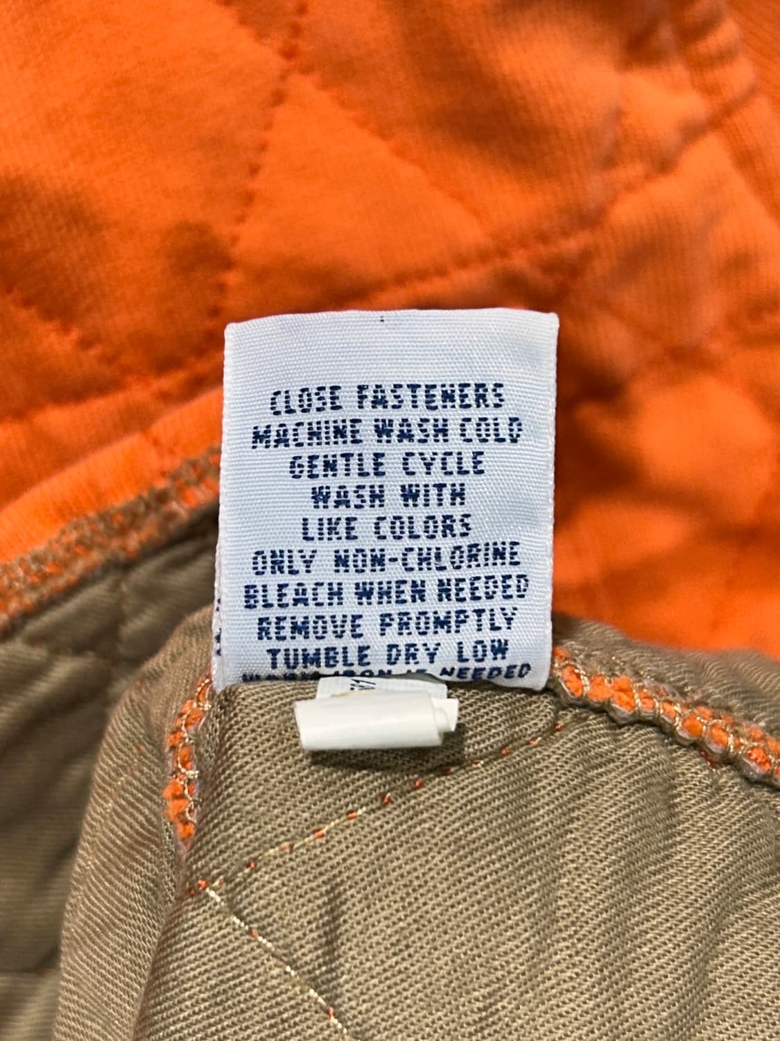 S 폴로랄프로렌 투포켓 퀼팅 패치 오렌지 자켓 상품이미지6