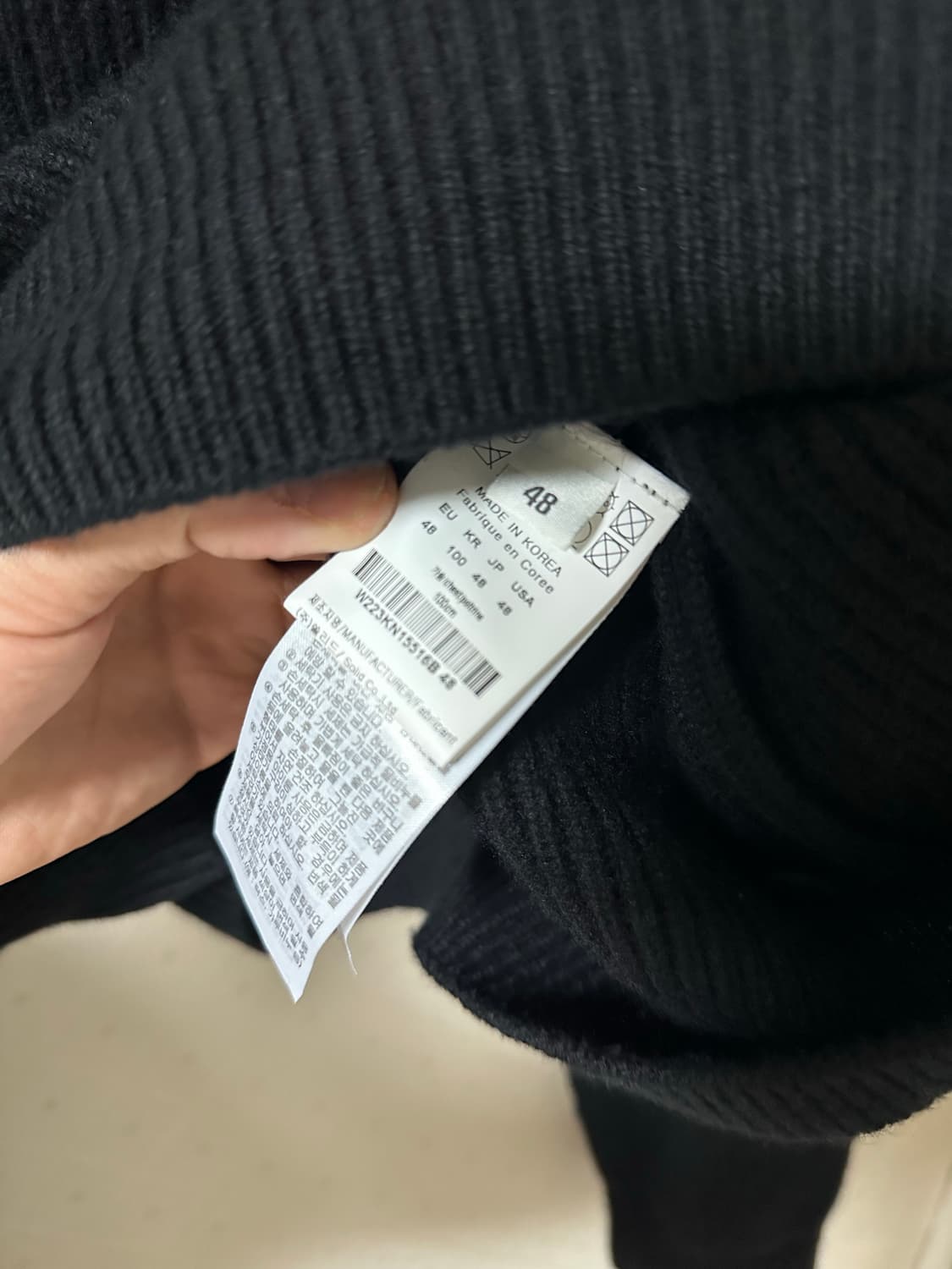 우영미 22fw 블랙 하프집업 니트 48 상품이미지10