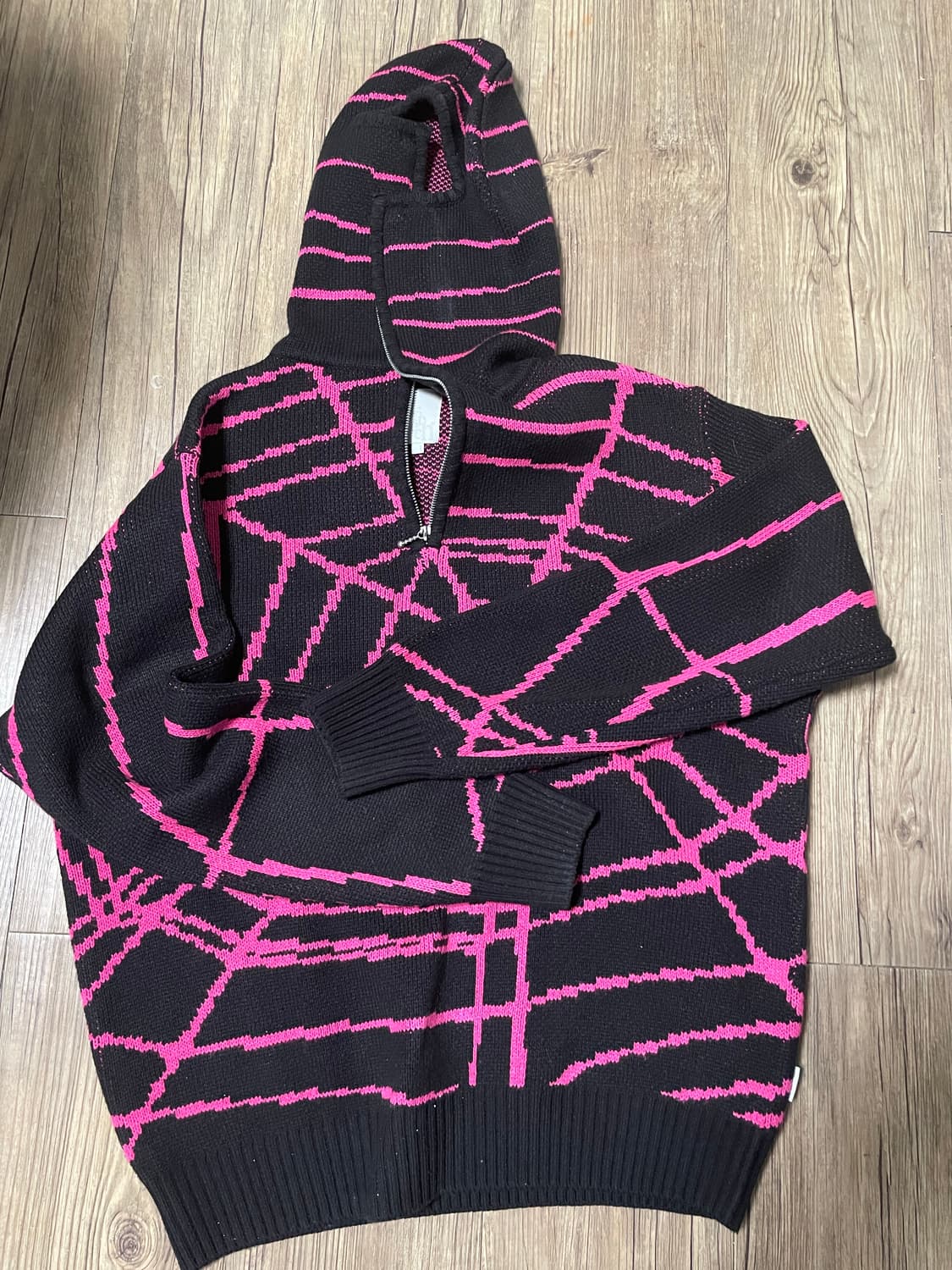 페치 스파이더 니트 쿼터 집업 L 상품이미지1