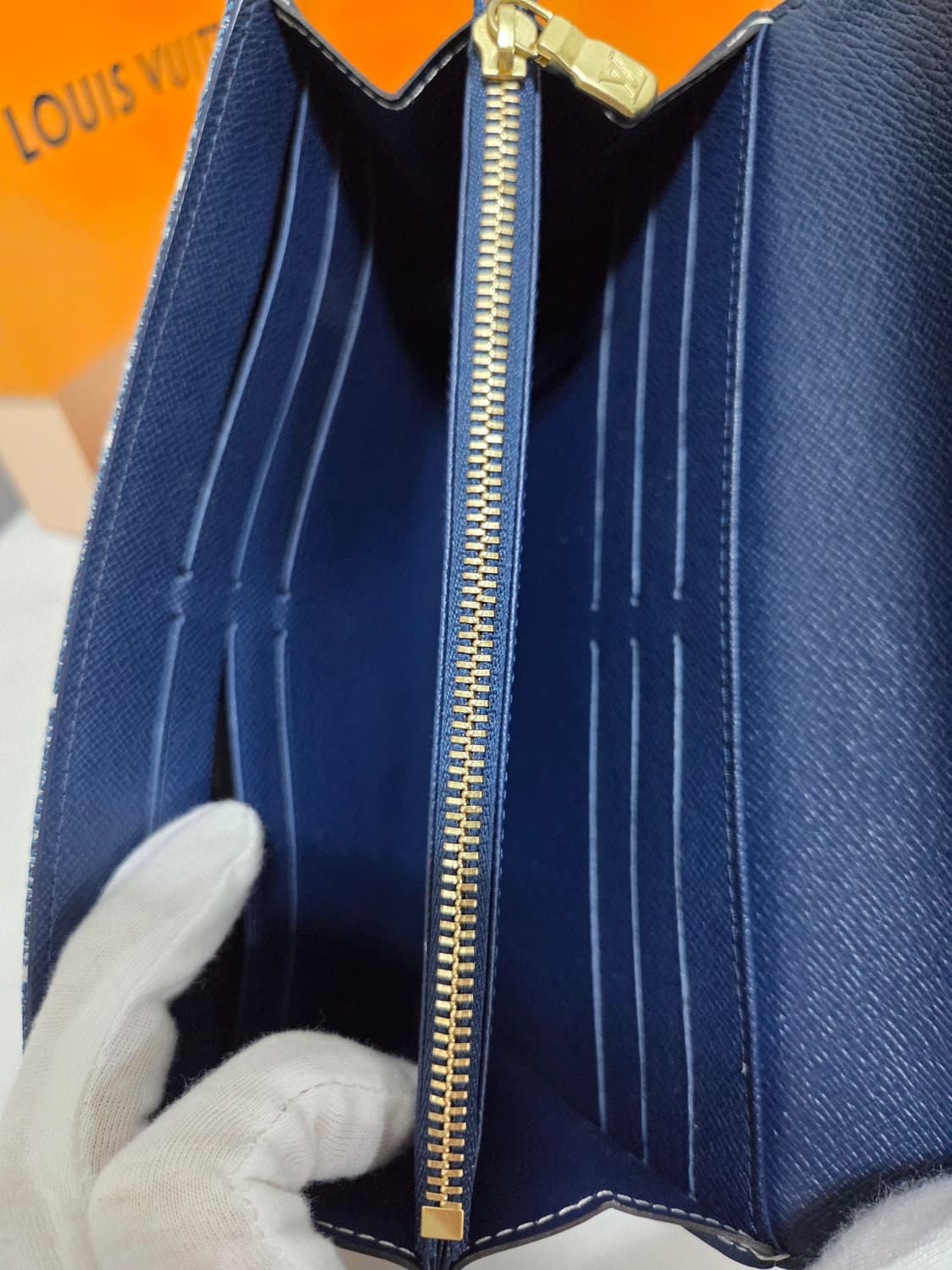 [새상품급] 루이비통 모노그램 데님 사라월렛 장지갑 상품이미지7