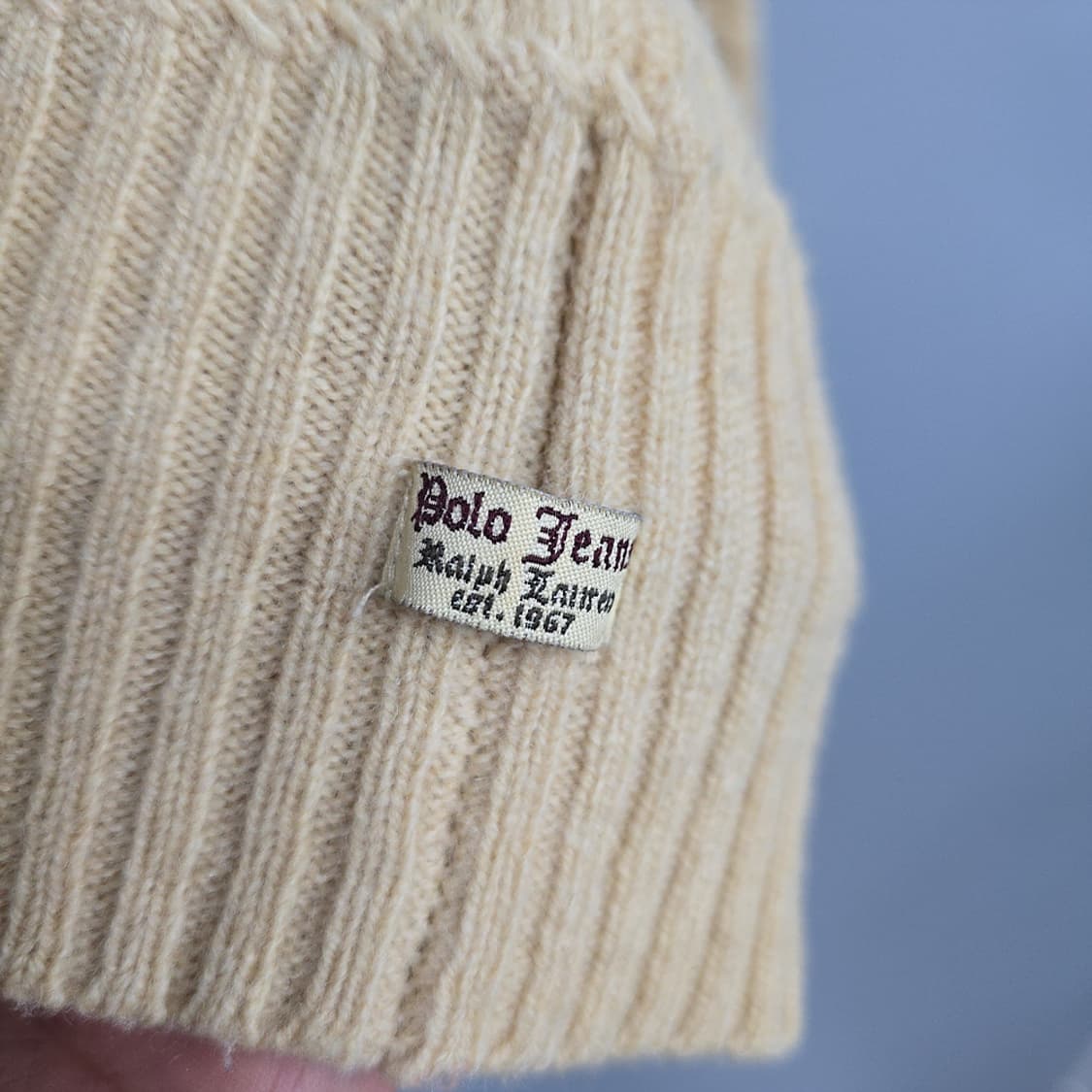 폴로 진스 Polo 케이블 브이넥 니트 S 상품이미지4