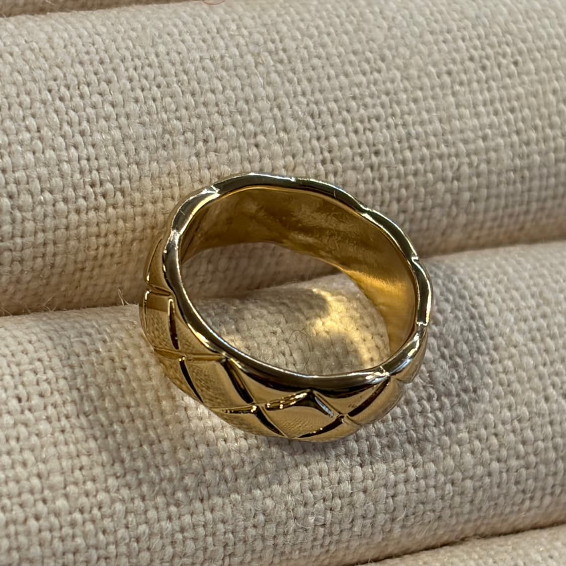 새상품 여성 신주 은도금 C 골드 반지 상품이미지4