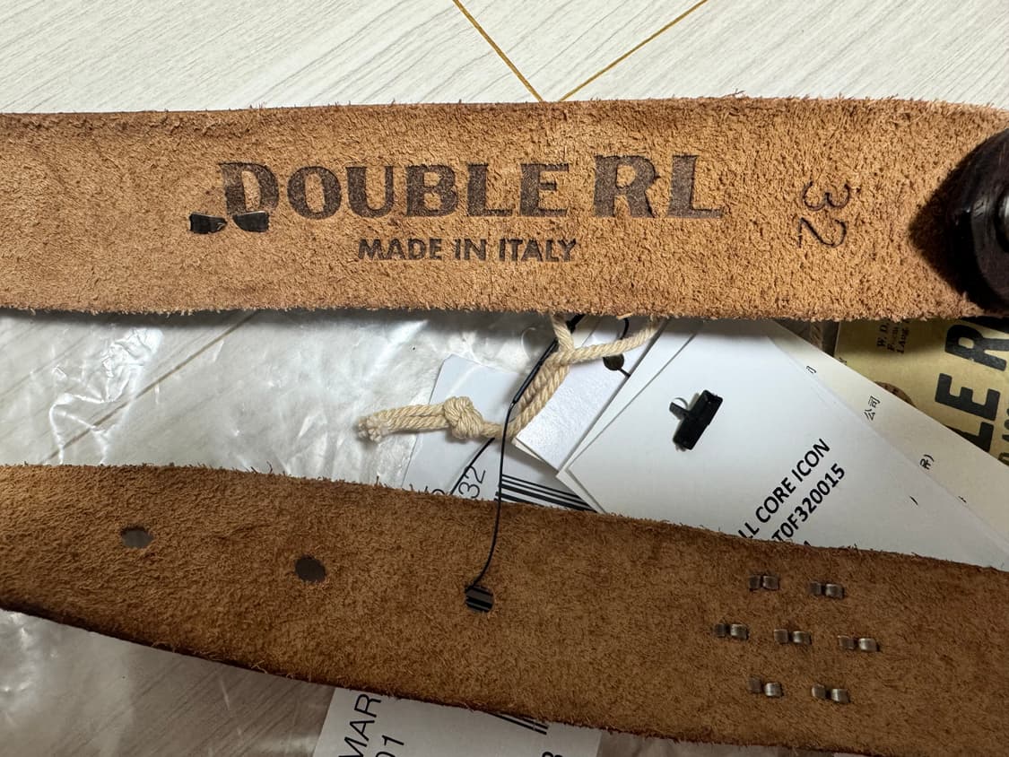 더블알엘(RRL) 라스코 스터드 레더 벨트 32 상품이미지2