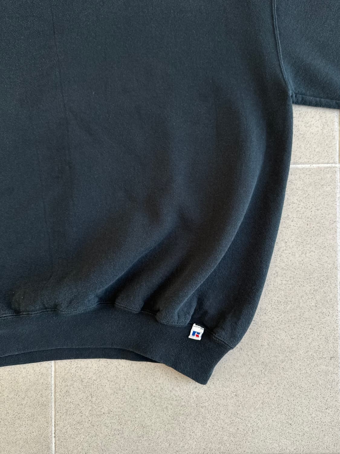 90s 빈티지 러셀 스웻셔츠 블랙 XXL USA 상품이미지3