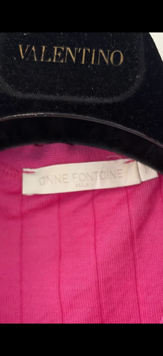 안느 퐁텐 핑크 프릴 니트 가디건44,마른55 정품 상품이미지2