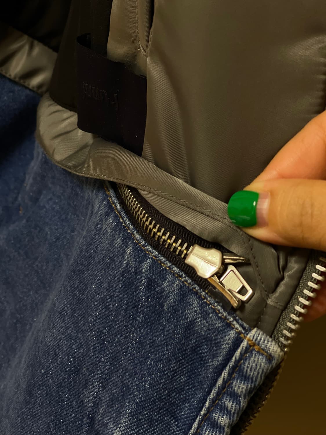 준지 데님 봄버 쟈켓  상품이미지5