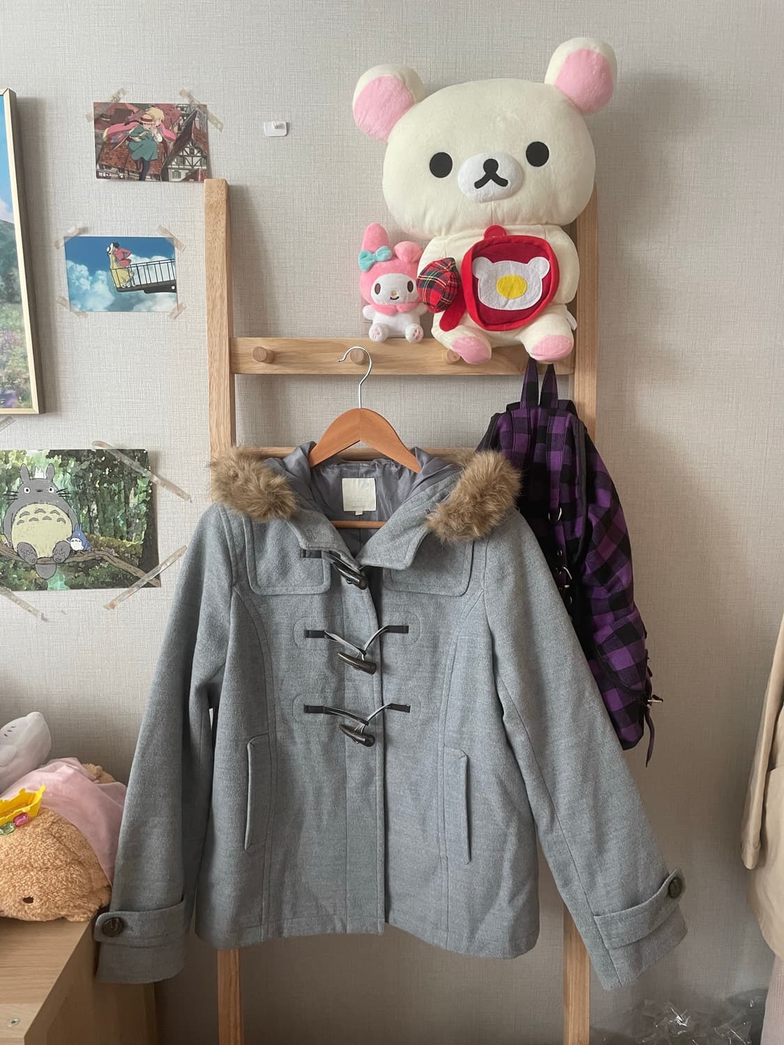 모리걸 빈티지 어스뮤직 퍼 숏떡코 상품이미지1