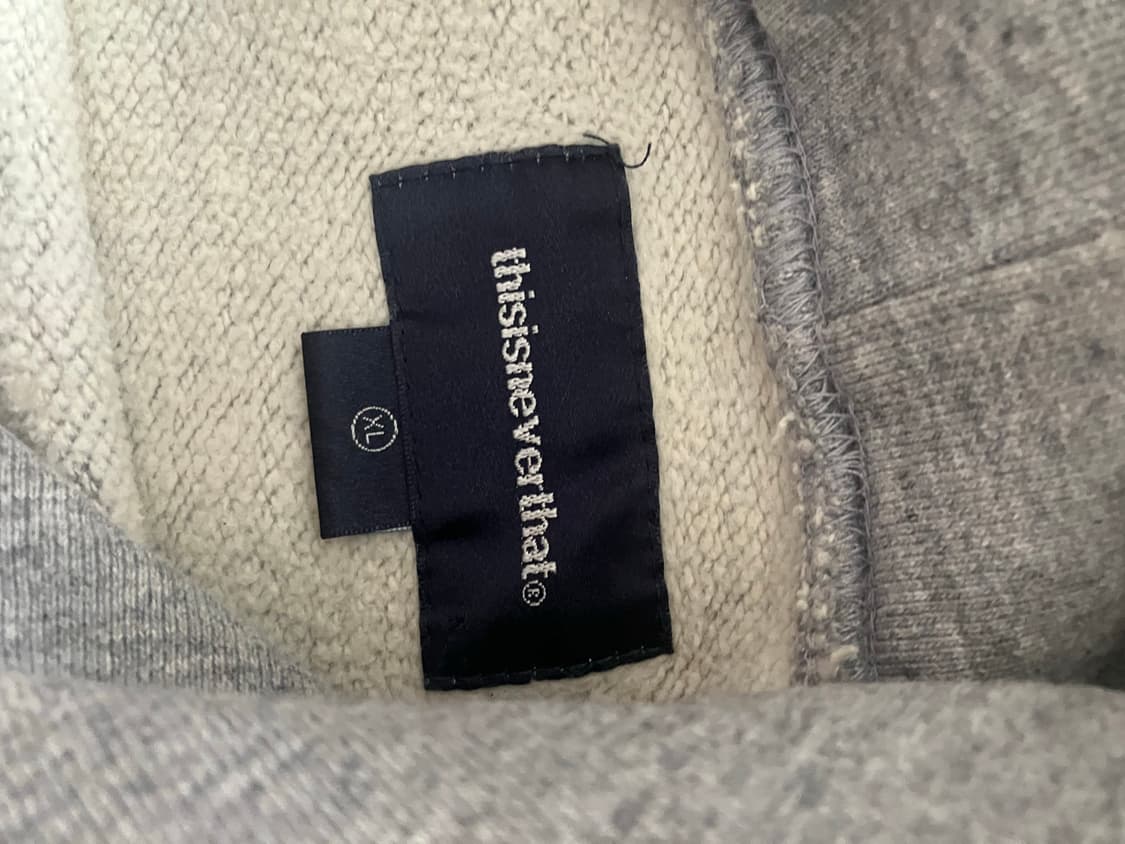 디스이즈네버뎃 회색 후드티 상품이미지4