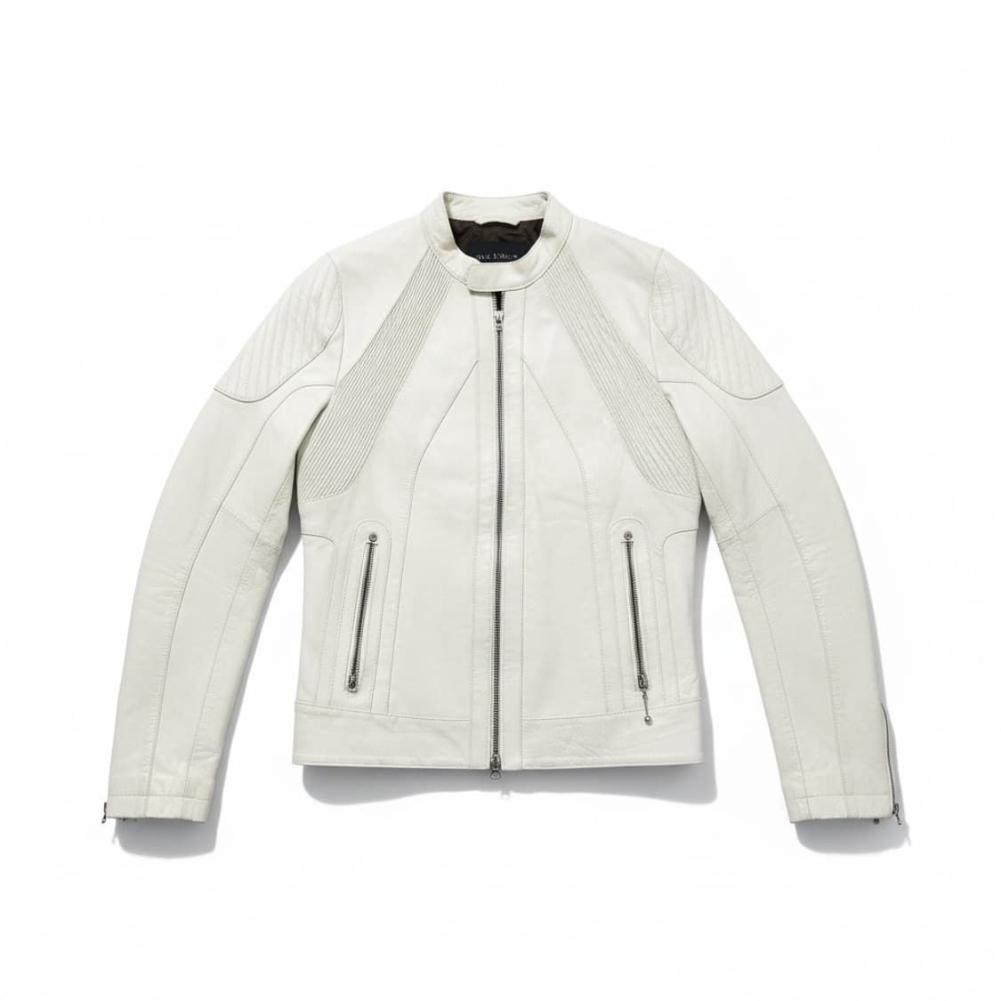 ARMANI EXCHANGE 화이트 레더 자켓 상품이미지1