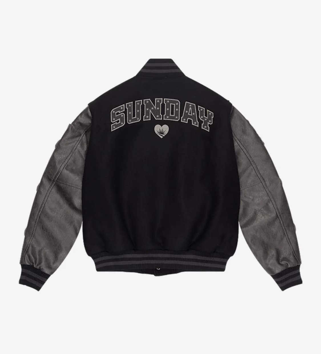 선데이후르츠마켓 SUNDAY VARSITY JACKET BLACK 상품이미지2