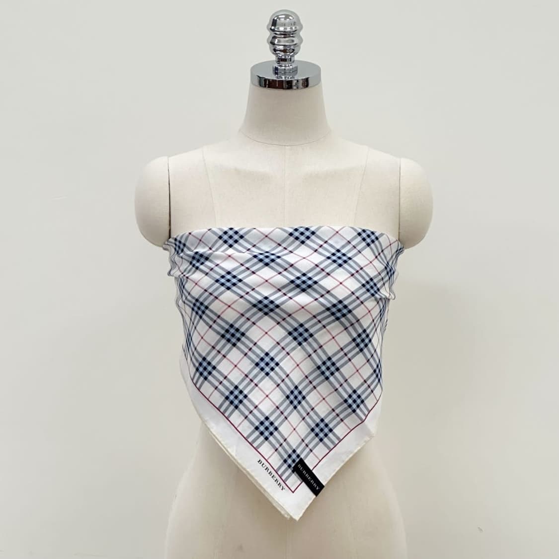 (새상품) burberry/ 버버리 코튼 쁘띠스카프 손수건 상품이미지6