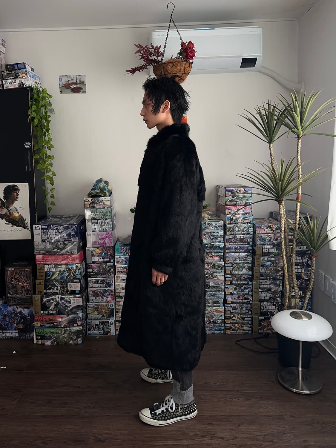 Rabbit Fur 맥시 퍼 코트 상품이미지5