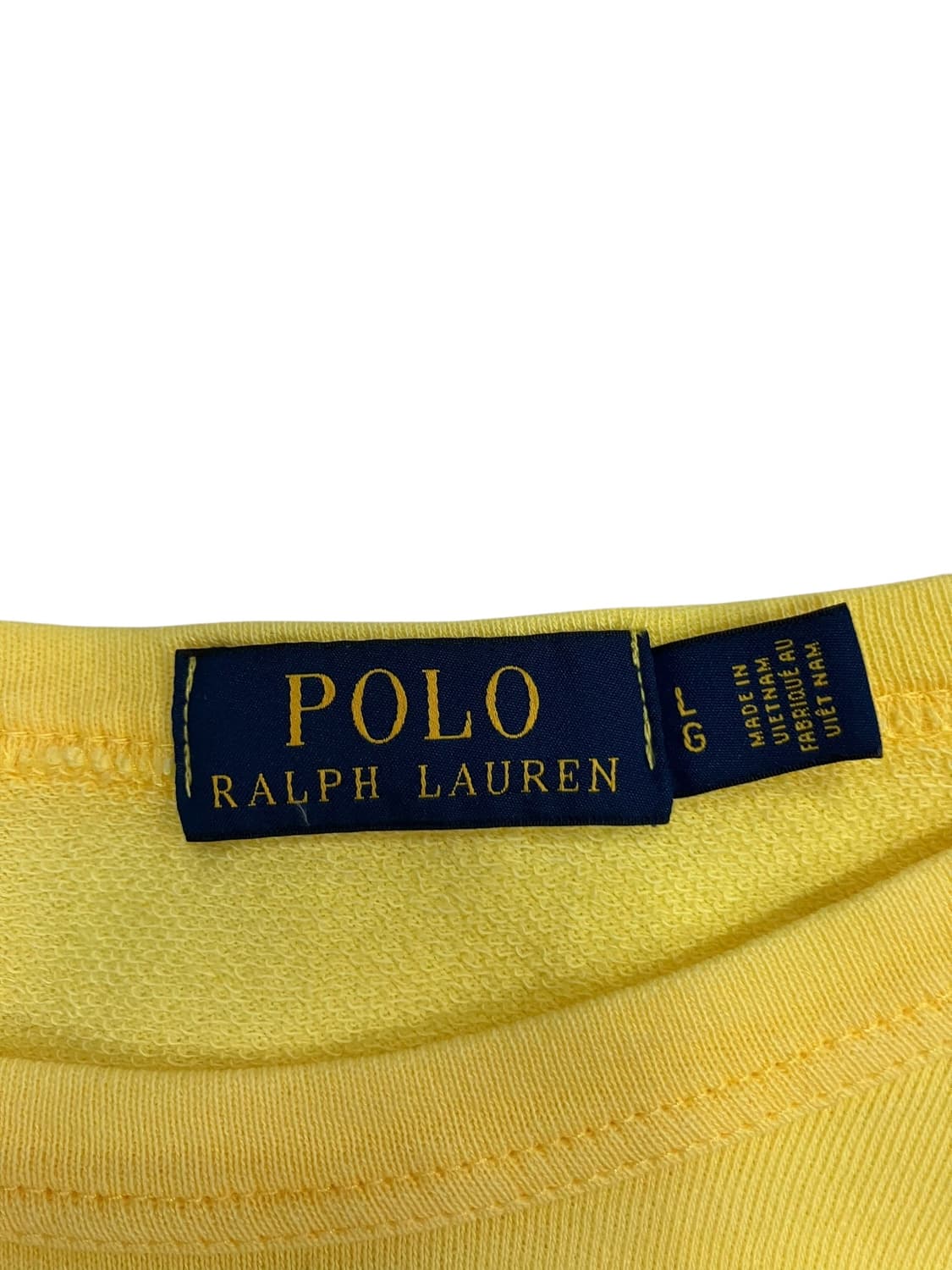폴로 랄프로렌 옐로우 맨투맨 티셔츠 L 상품이미지3