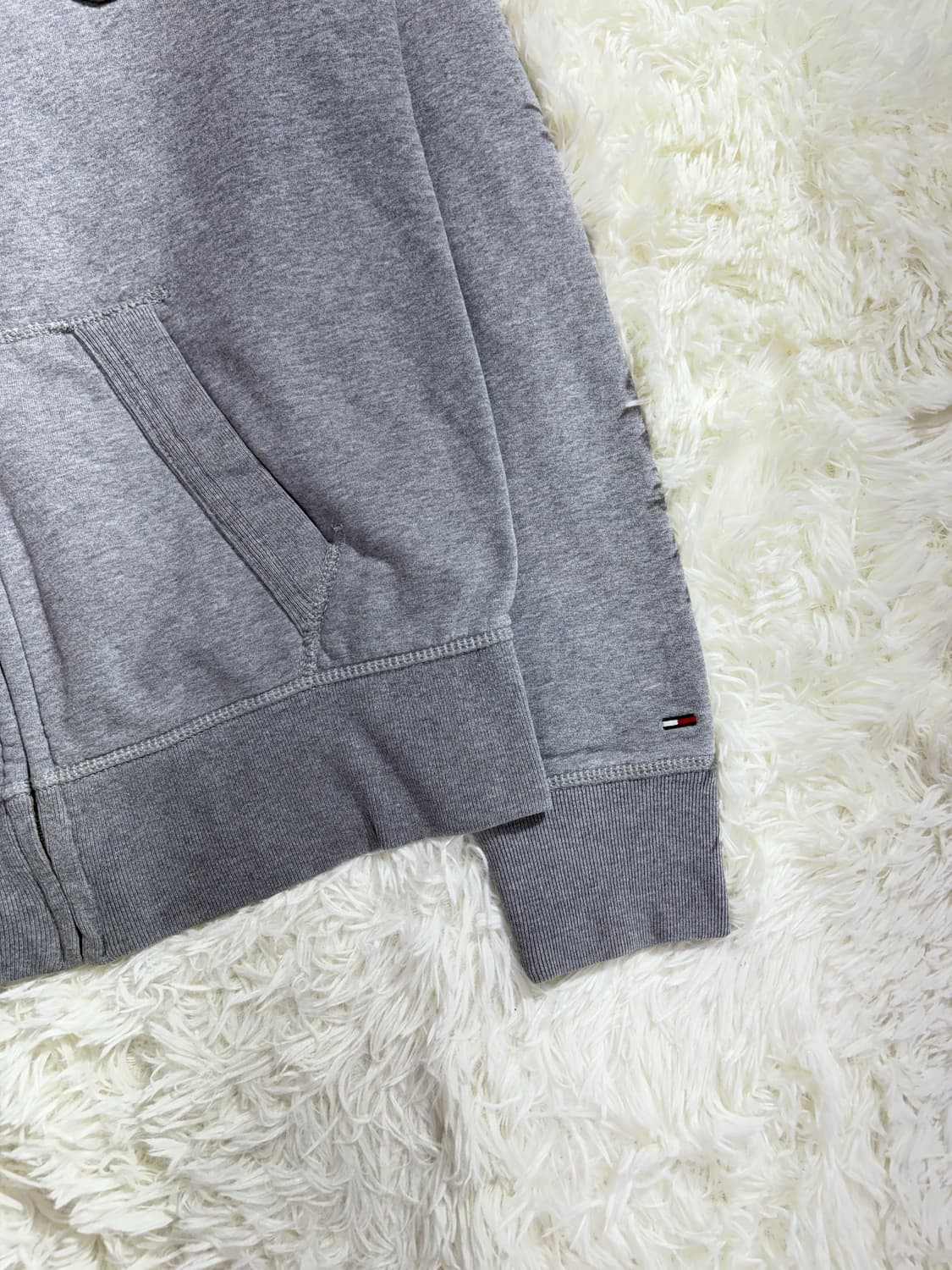 타미힐피거 Y2K 그레이 코튼 집업  상품이미지5