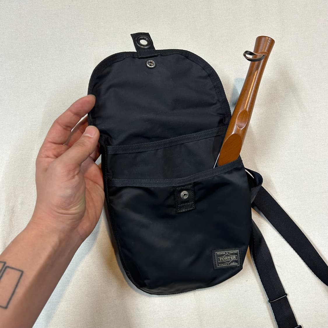 요시다 포터 프레임 블랙 숄더백 크로스백 상품이미지3