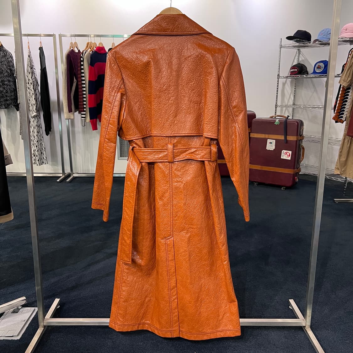[38] MSGM 브라운 비스코스 더블 코트 상품이미지3