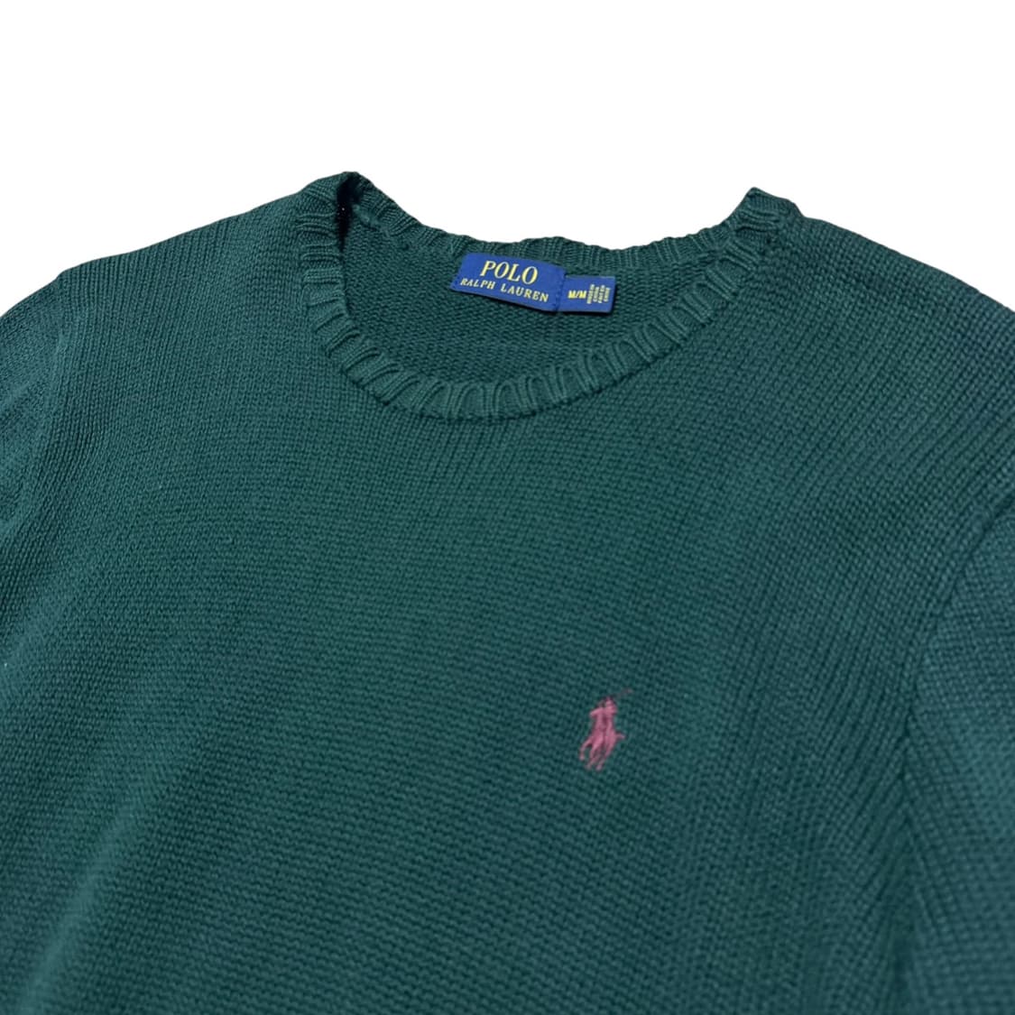 신형 폴로 랄프로렌 딥그린 면니트 상품이미지2