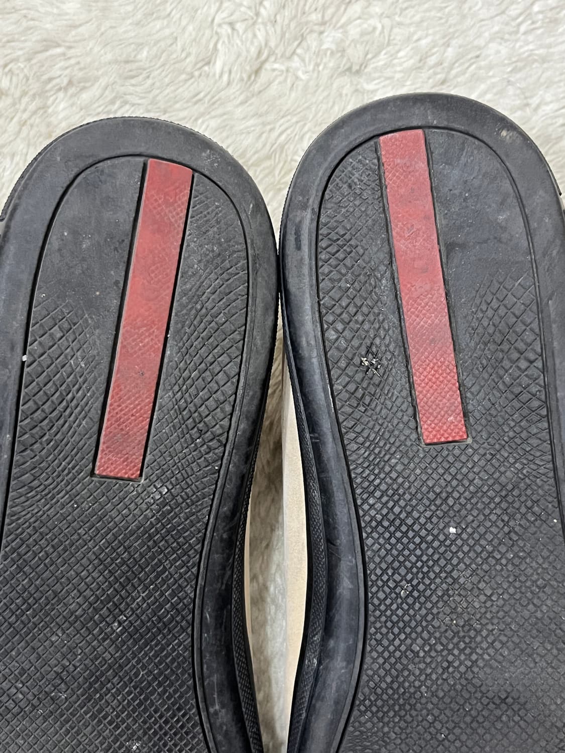 프라다 레더 스니커즈 상품이미지5