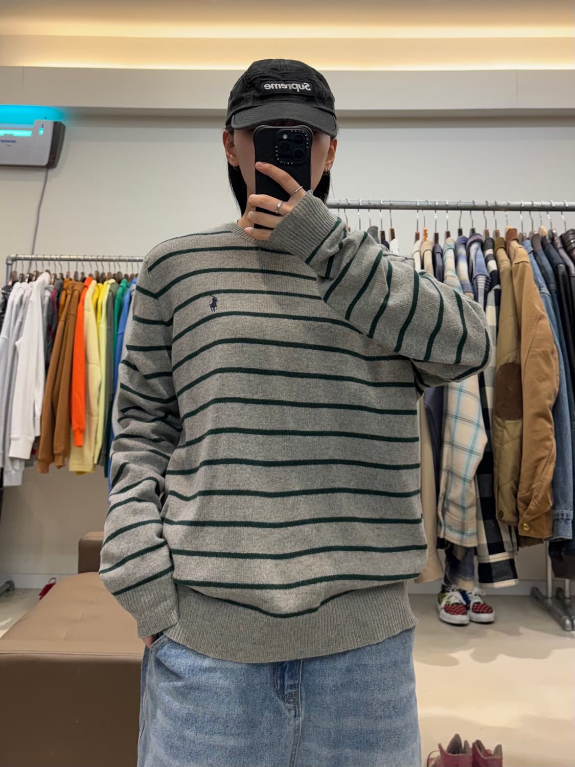 폴로 랄프로렌 스트라이프 램스울 니트 상품이미지5