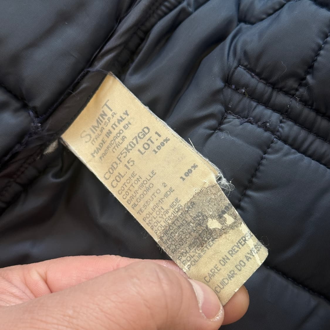 90S 아르마니 진스 이탈리아생산 탈부착 퍼카라 람포지퍼 퀼팅 자켓 상품이미지7